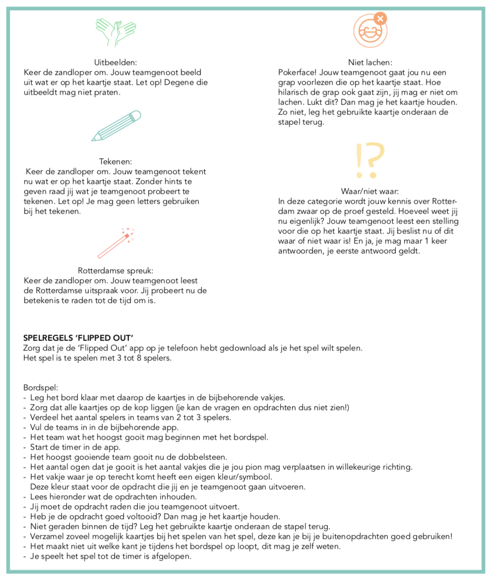 Rules sheet