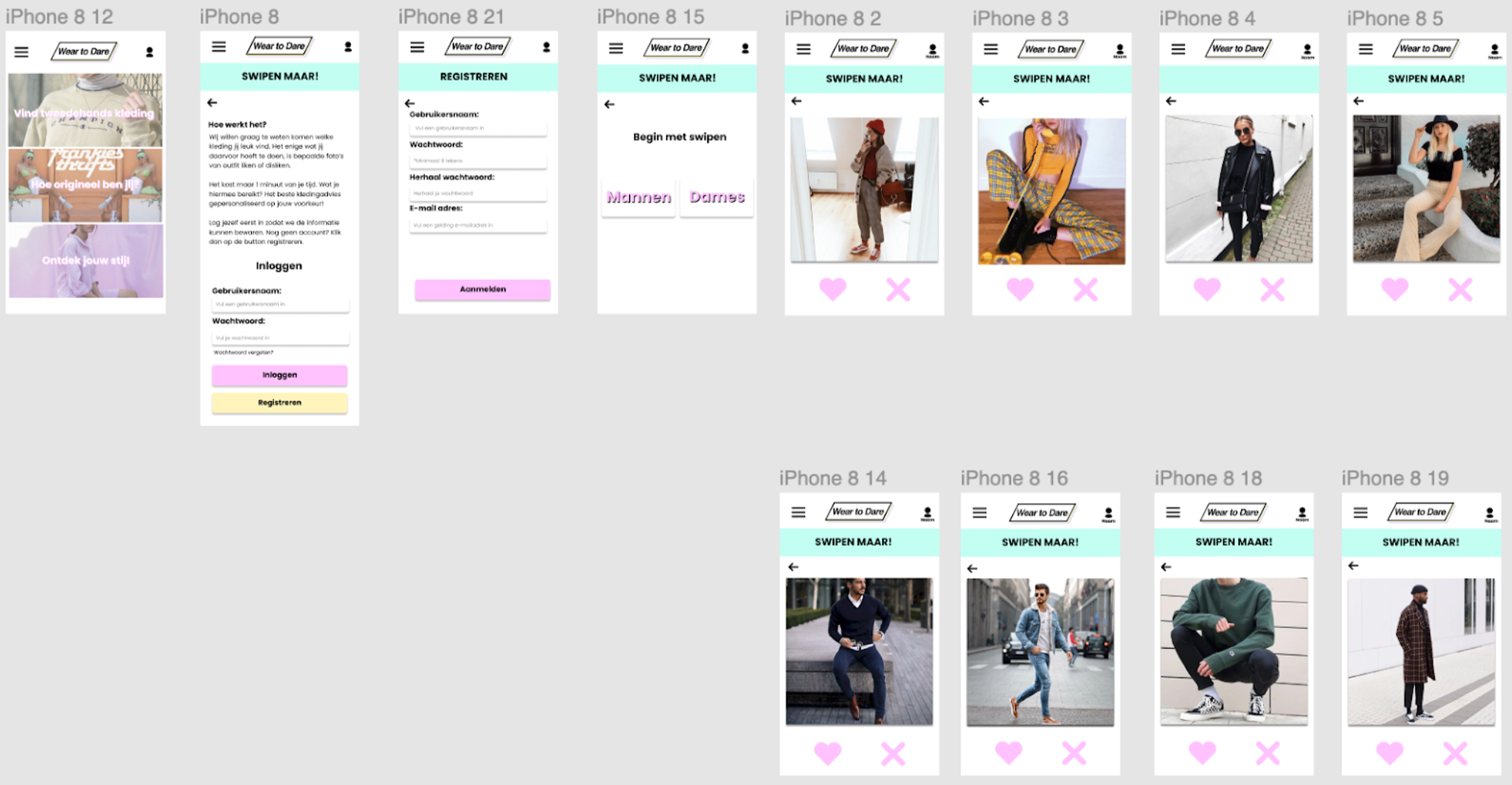 App screens row 3