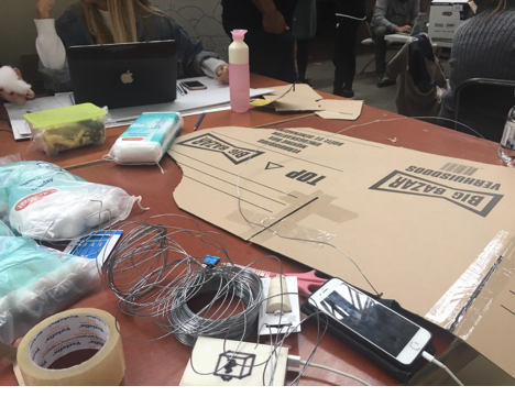 Cutting cardboard