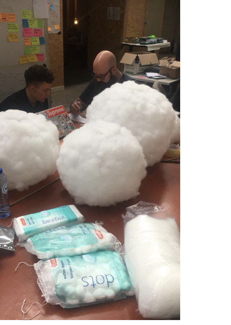 Stuffing the clouds with cotton